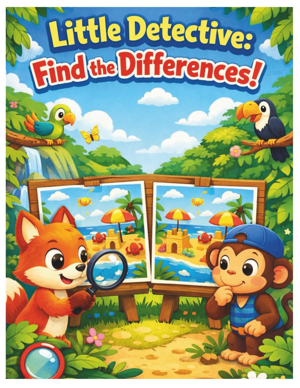 Little Detective: Find the Differences!: Fun Spot-the-Difference Puzzle Book for Kids