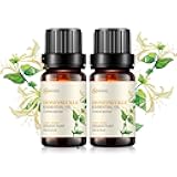 2-Pack Honeysuckle Essential Oil - 100% Pure Organic Natural Plant (Lonicera Japonica) Honeysuckle Oil for Diffuser, Aroma, Spa, Massage, Yoga, Perfume, 2x10ML
