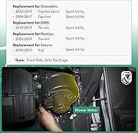 Vista 2 de Motor del ventilador del calentador de A/C con montaje de jaula de ventilador de repuesto para Chevrolet Equinox 2006-2016, Captiva Sport 2012-2015