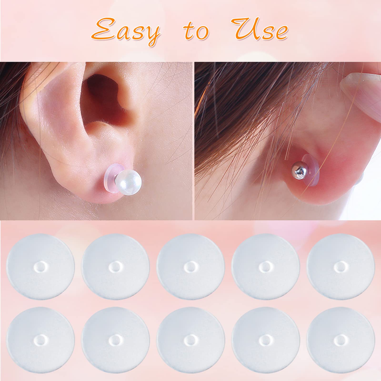 Amazon.com: 200pcs Clear Healing No-pull Piercing Earring Disc 