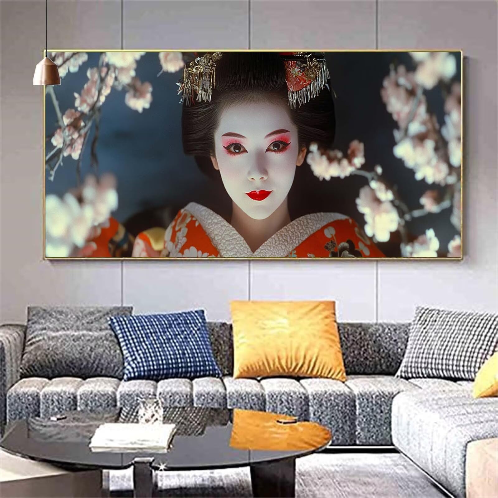 Diamond Painting Japon Diamond Painting Adulte Miss Diamant Painting Enfant,DIY Peinture Diamant Broderie Kit Complet Diamant Art Set Tableau Perle Decoration Maison Idee Cadeau Femme 70x200cm Z607