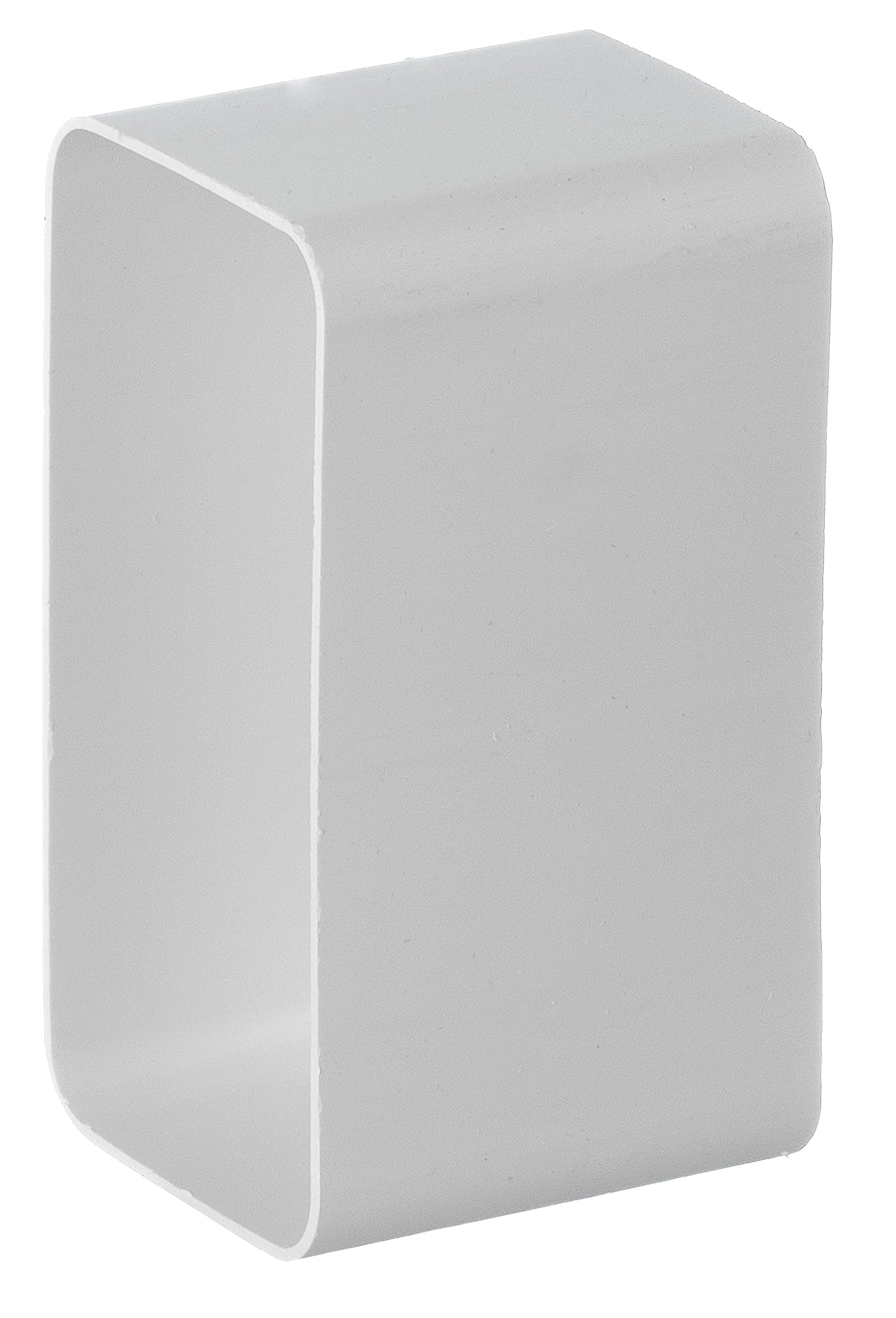 Steinberg14 White 110X55mm Plastic Connector - Rectangular Sleeve For Ducting Fittings
