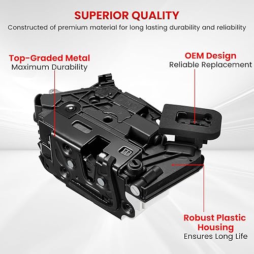Miniatura 4 de SYERAL Actuador de cerradura de puerta 5K4-839-016-AH pestillo de puerta lateral del pasajero trasero derecho compatible con Volkswagen Atlas Cross