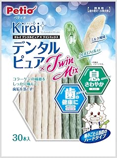 ペティオ (Petio) 犬用おやつ Kirei デンタルピュア ×Twin Mix 30本 (x 1)