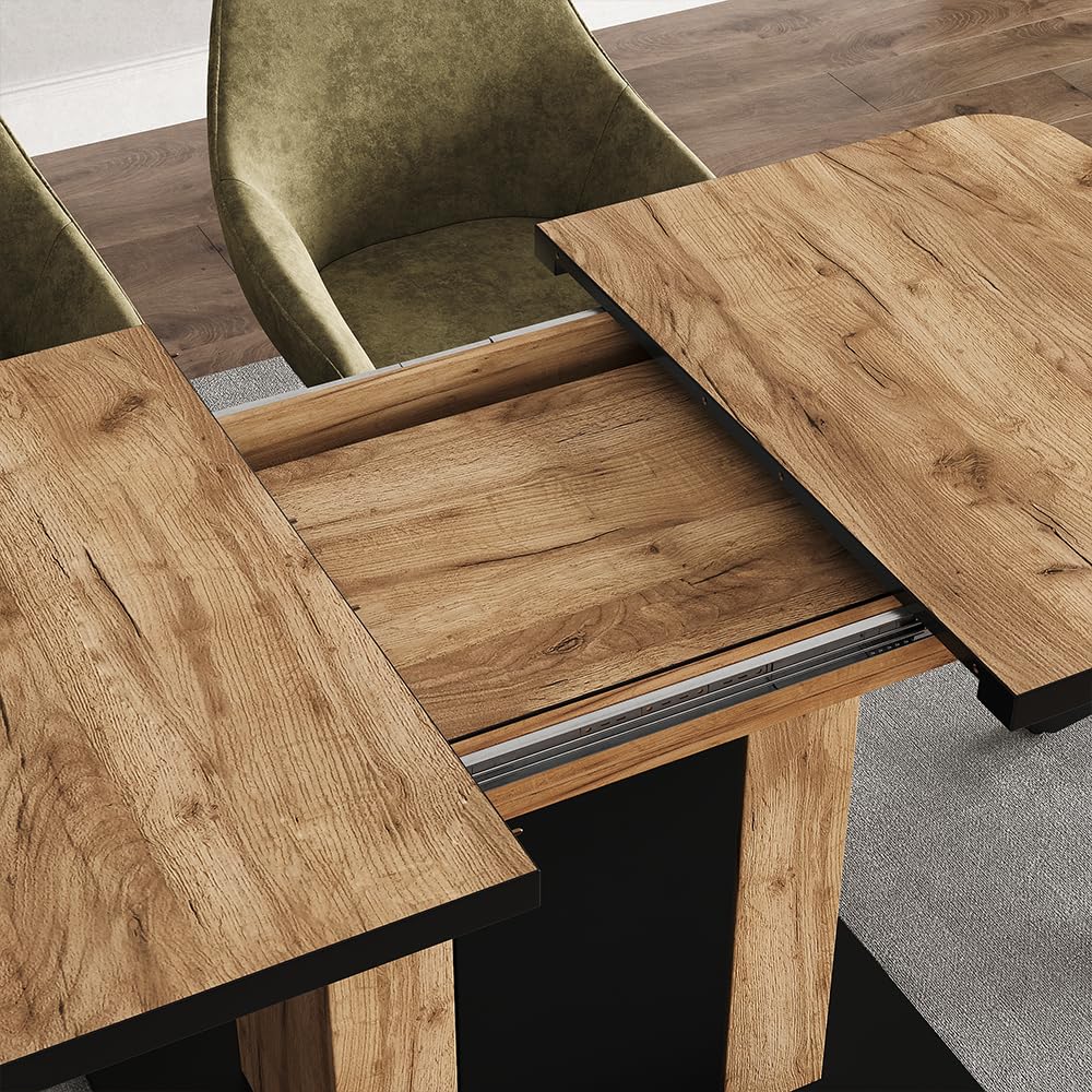 Vicco Esstisch Fenaro, Goldkraft Eiche, 120-160 x 80 cm