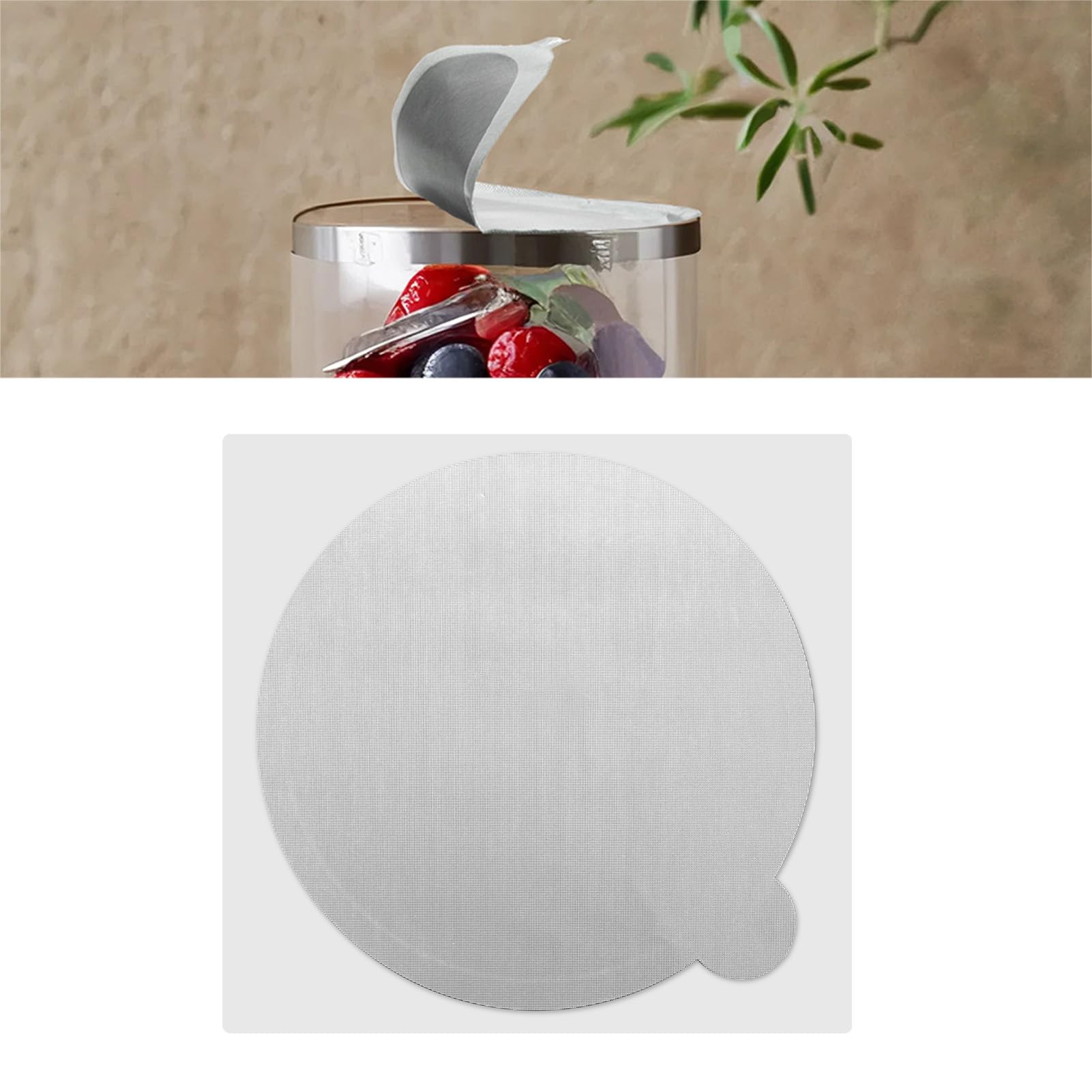 100 Unidades Tapas de Aluminio para Cápsulas de Café Autoadhesivas, Sellado Hermético Fácil Remoción Mantiene Frescura Sabor, para Máquinas de Café (100MM)