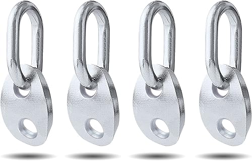 Miniatura 3 de Juego de 4 soportes de elevación 7100, 5,500 libras de capacidad para motor de soporte de elevación para uso con niveladores de carga y eslingas de