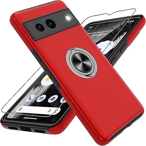 Gritup Funda para Pixel 7, funda para Google Pixel 7 con protector de pantalla HD, a prueba de golpes, funda para teléfono Google Pixel 7 con