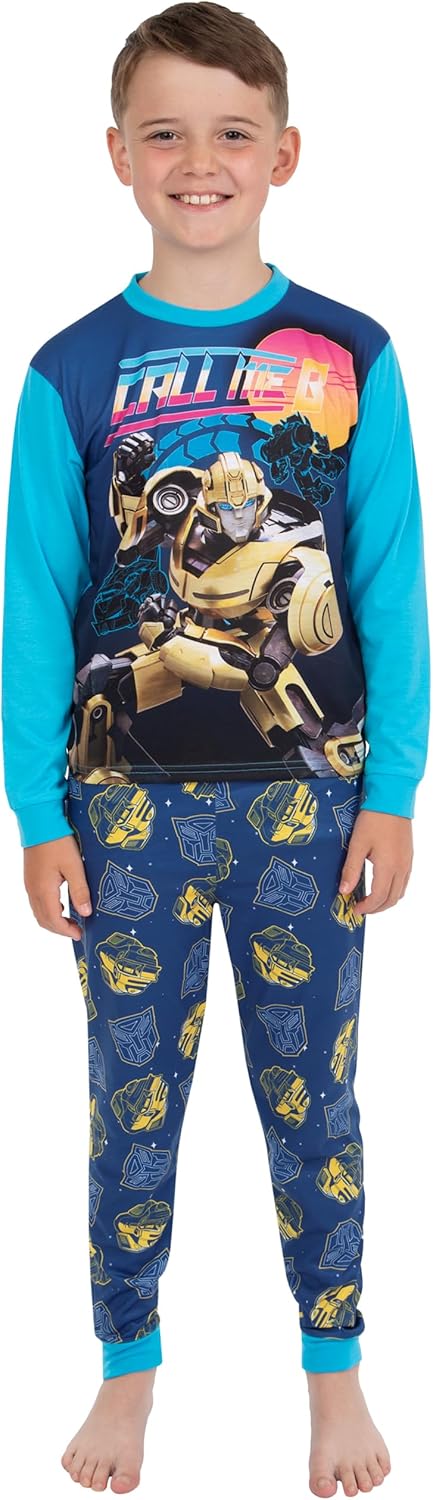 Transformers Pajamas | Bumblebee Boys Pajamas | Autobots Kids Long Sleeve PJs - Image 2