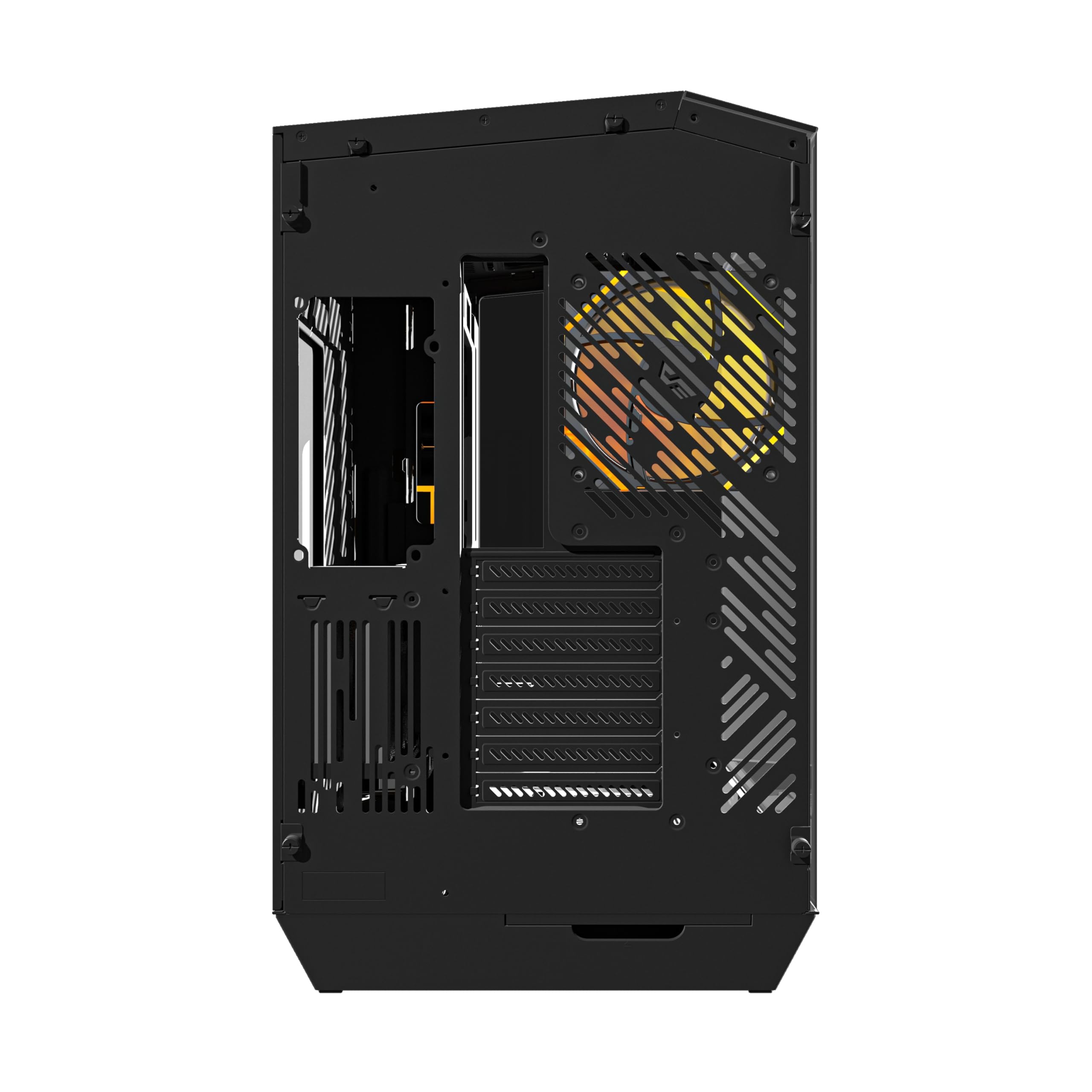 Darkflash DY470 Obudowa PC do gier ATX z 4 wentylatorami ARGB PWM, 330 stopni panoramiczne szkło hartowane USB 3.1, typ C, kolor czarny