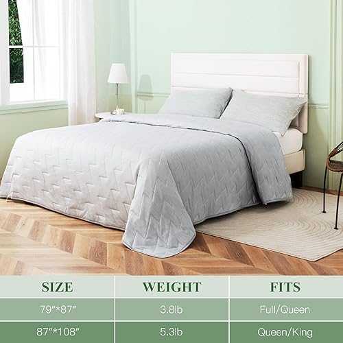 Miniatura 7 de LUXEAR Manta refrescante – Manta fría tamaño Queen con fibra de enfriamiento Arc-Chill Q-Max >0.5 que absorbe el calor para mantener a adultos,