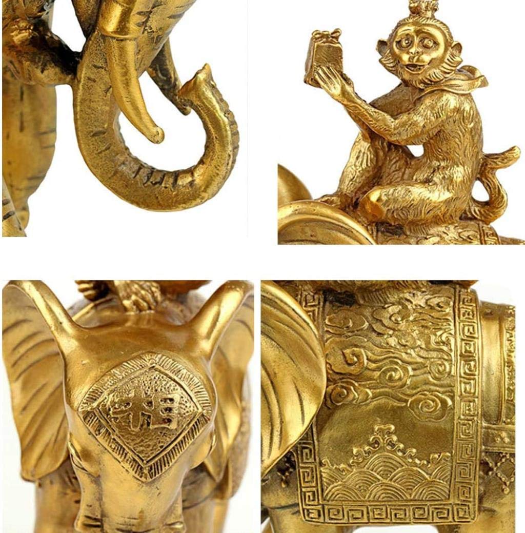 銅製置物 天干戦士 猿 極細工 工芸品 美術品 手彫り インテリア
