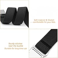 Vista 4 de JASGOOD Cinturón magnético ajustable para niños y niñas, cinturón elástico con hebilla magnética fácil para niñas de regreso a la escuela