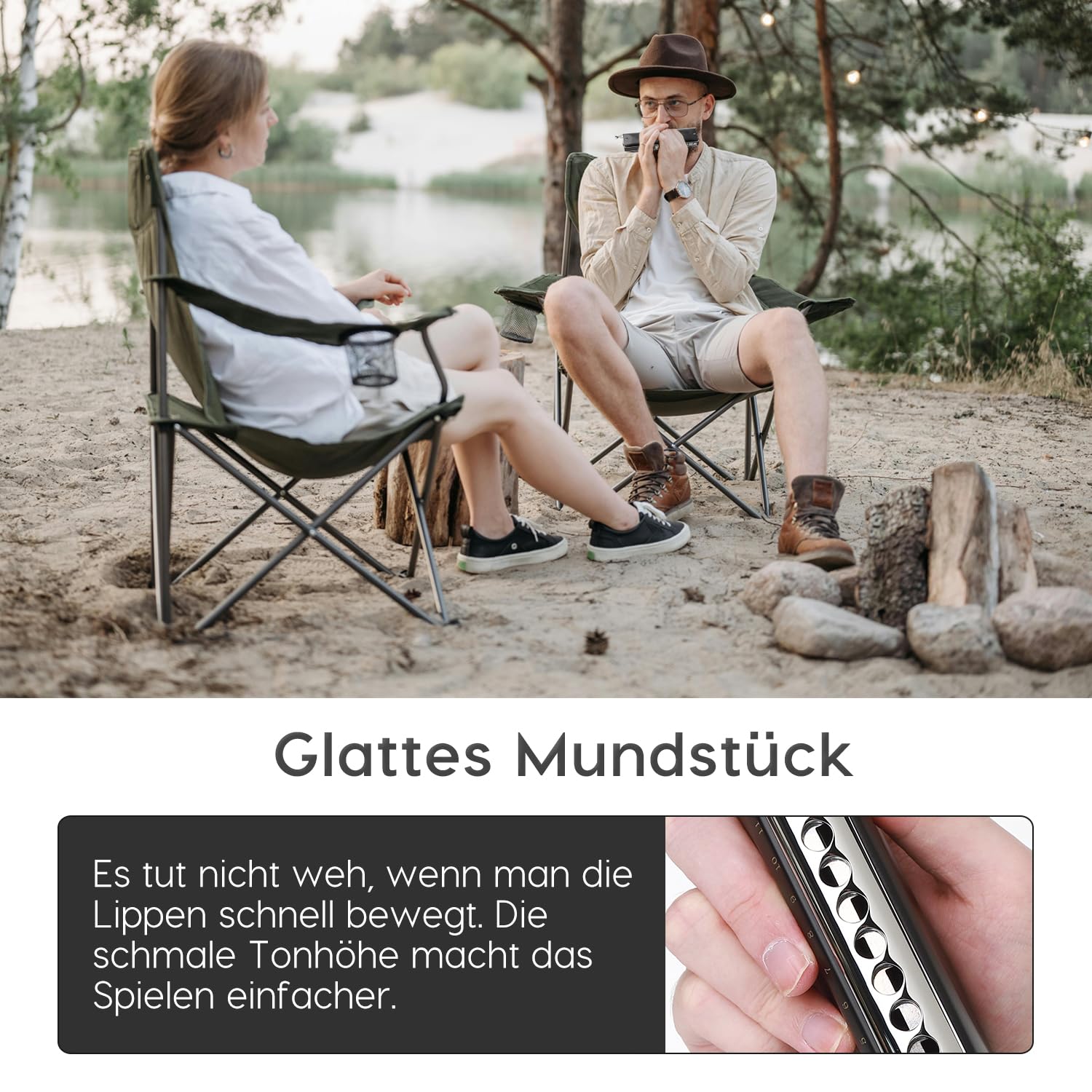 JDR Chromatische Mundharmonika C Key 12-Loch 48 Töne Chromatische Mundharmonika Key of C für Kinder Anfänger Erwachsene Profi Spieler Eltern | GM0648