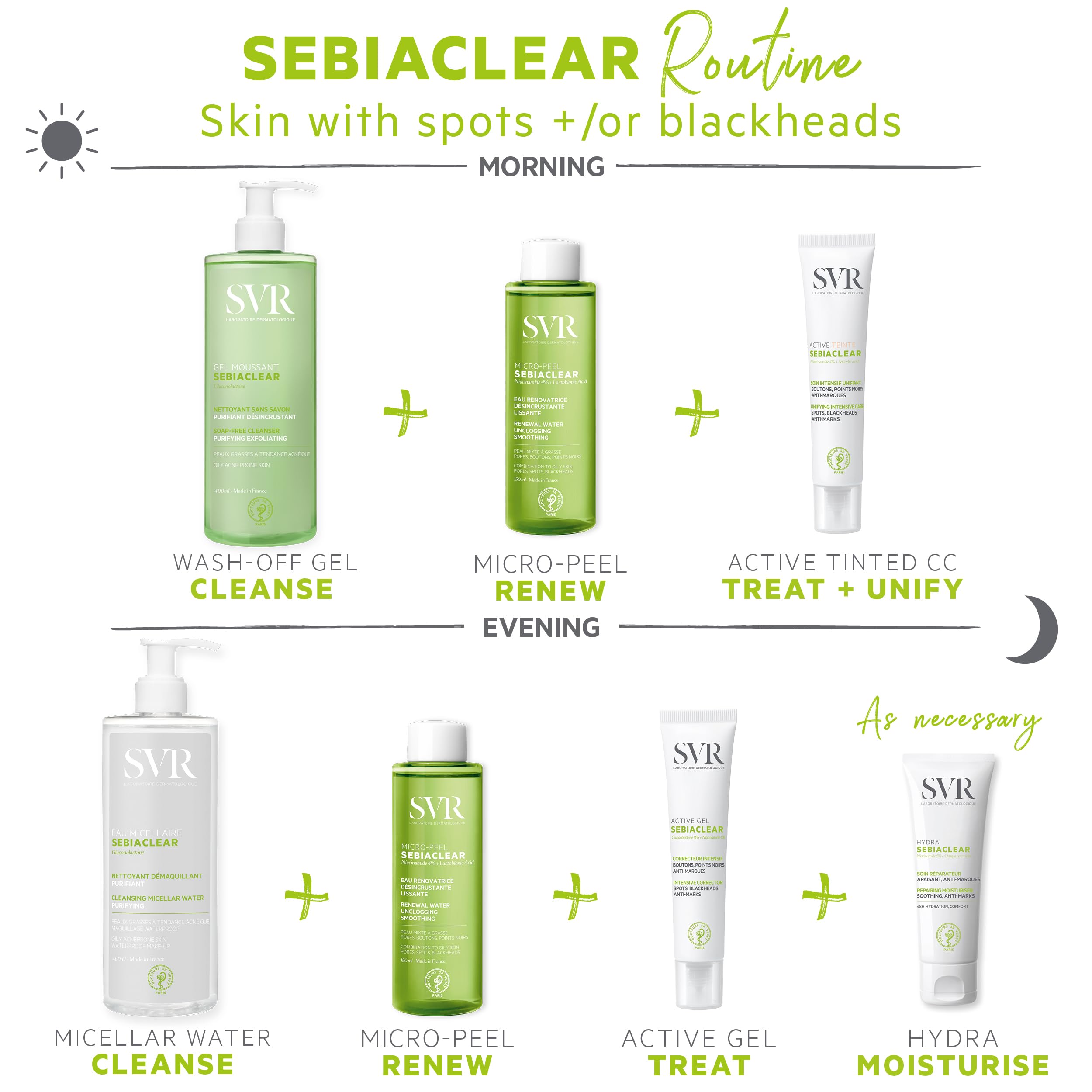 Svr Sebiaclear Active Tinted Krem Przeciw Niedoskonałościom, 40 ml
