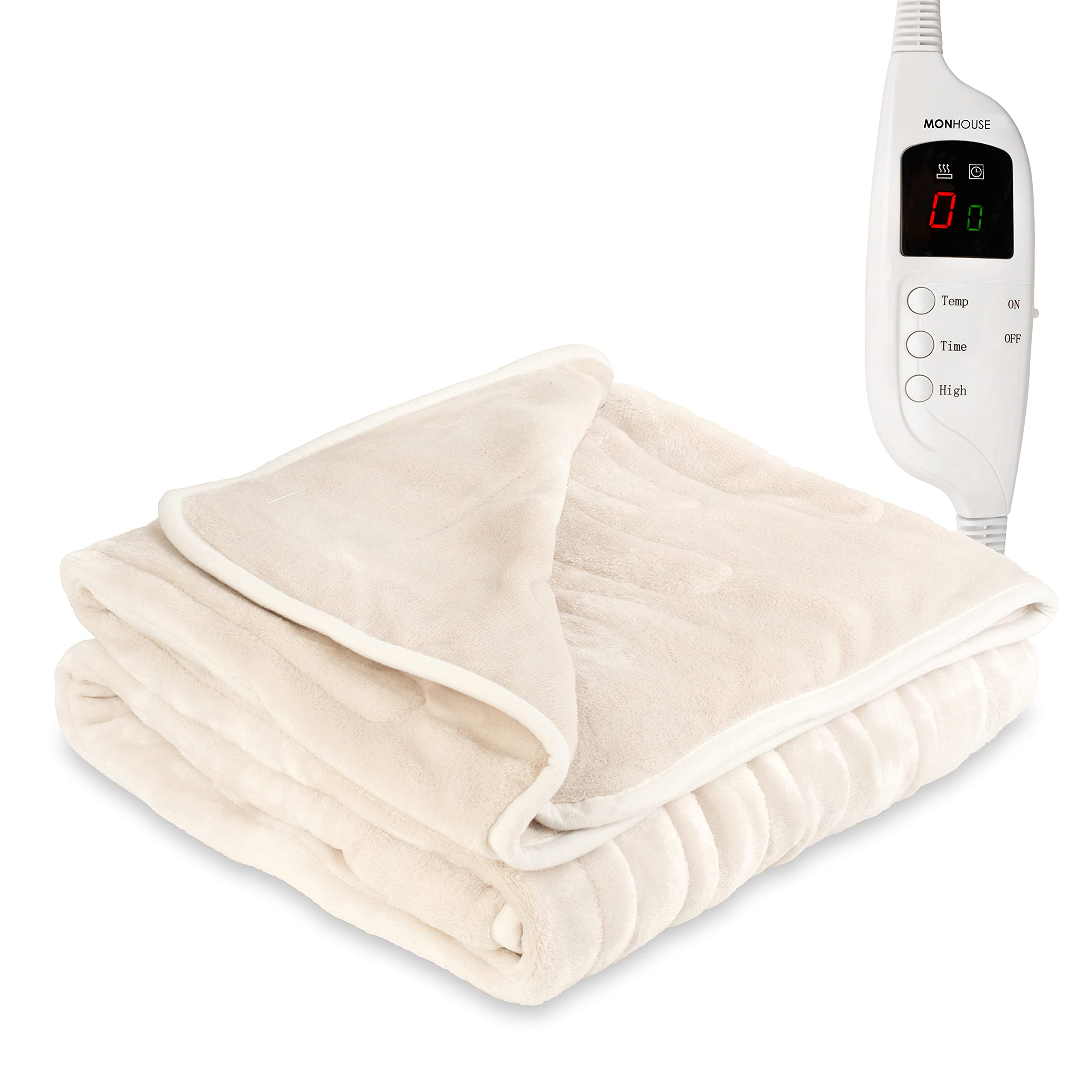 Buy MONHOUSE Heated Throw Electric Blanket Digital Controller
