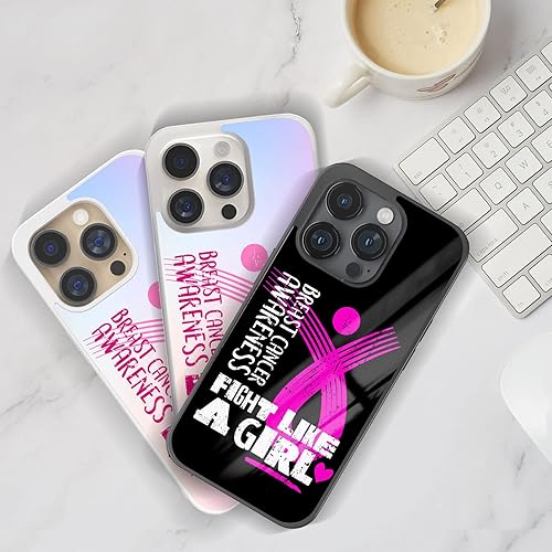 Miniatura 6 de Fundas de teléfono con cinta rosa para sobrevivientes de concientización sobre el cáncer de mama, accesorios de regalo para mujeres, funda de
