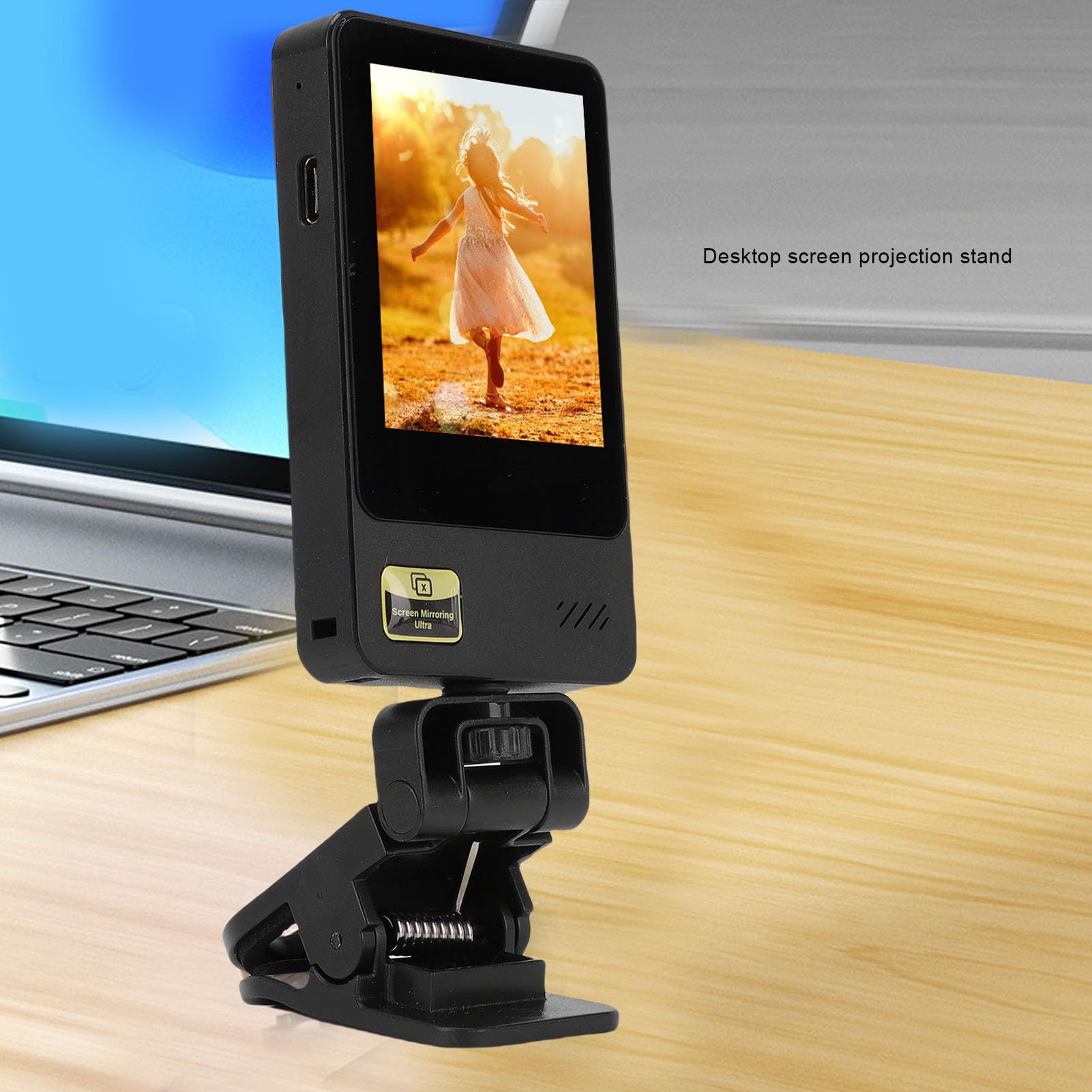 Cryfokt Wireless Vlog Selfie Screen, 2.45" Remote Display | Leggero, ricarica di tipo C, raggio di connettività di 33 piedi, perfetto per i viaggi