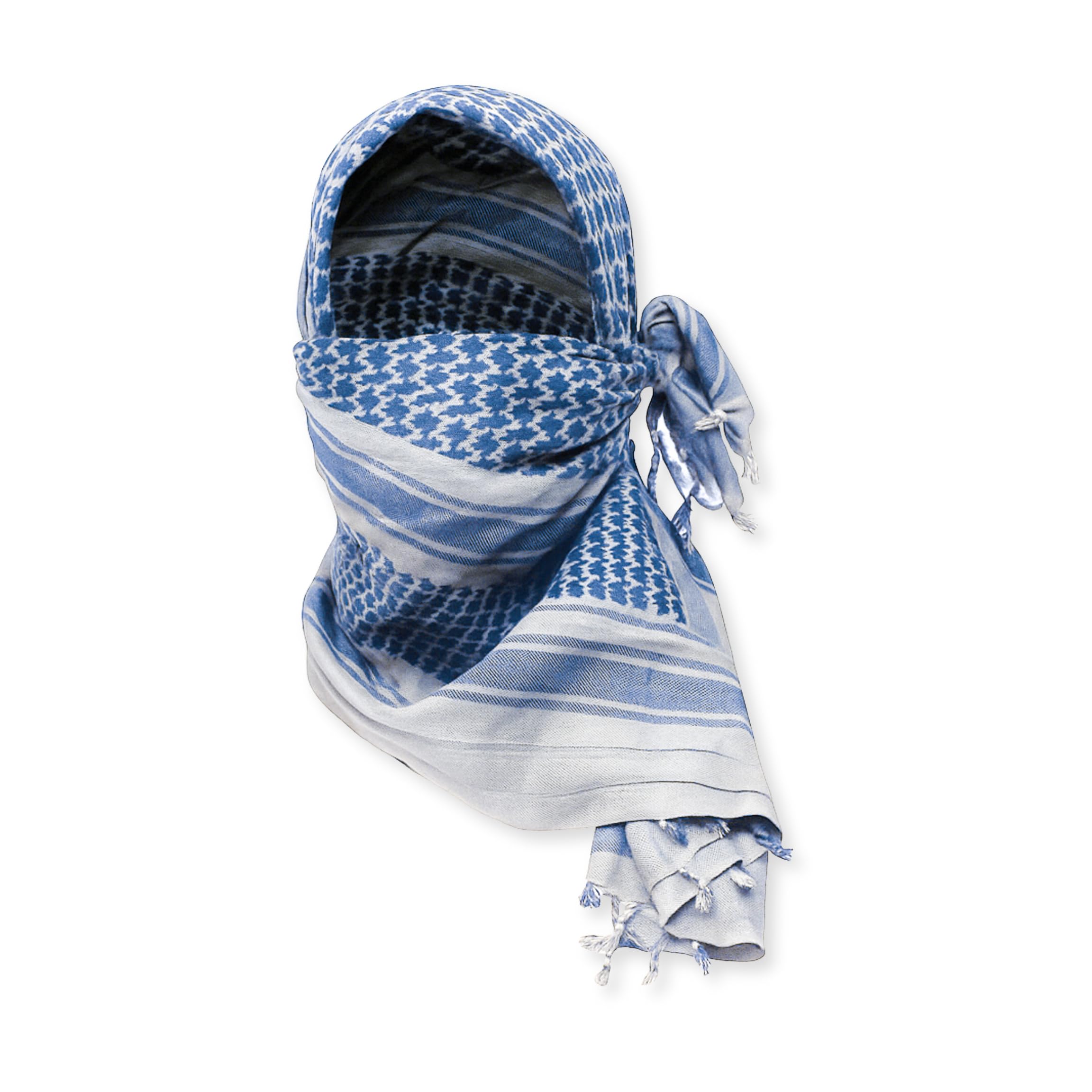 M MCGUIRE GEAR Shemagh Tactical Scarf, Middle Eastern Desert Hood, Bandana, Keffiyeh, Military Style, 100% Cotton, 42" x 42"