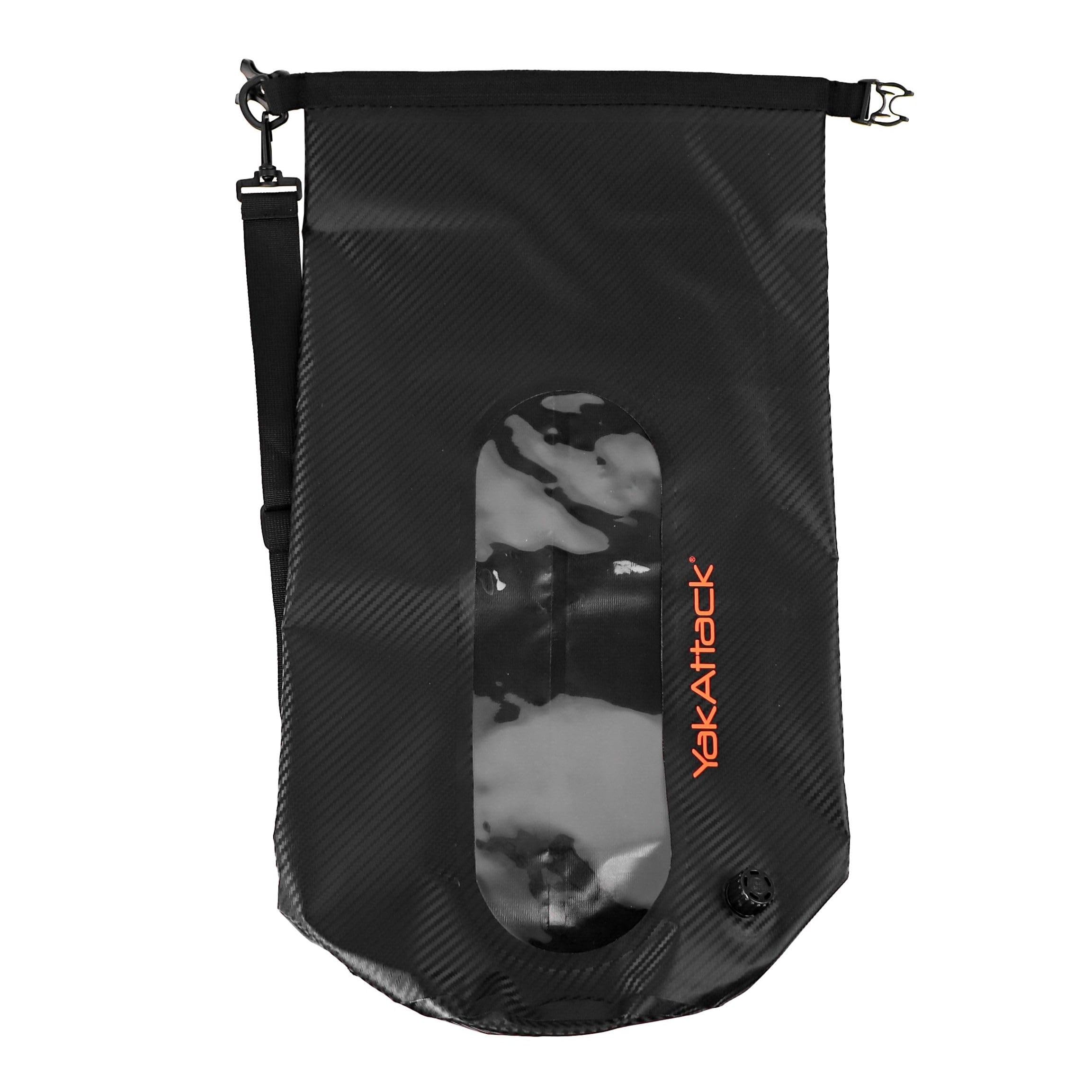 YakAttack 20 l Roll-Top-Trockensack mit Luftventil, Schwarz