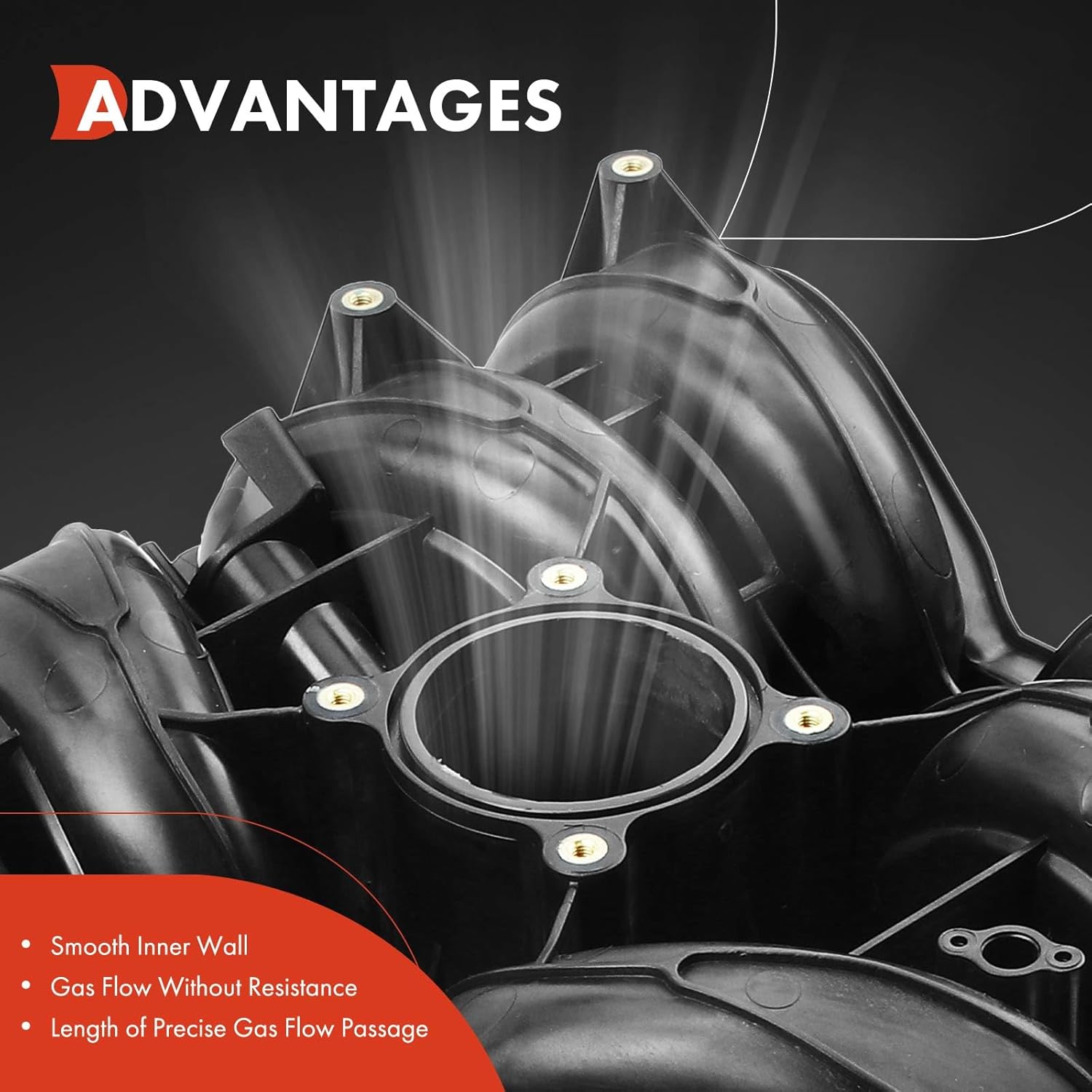 A-Premium Upper Intake Manifold Compatible with Lincoln Navigator 2005-2008, Mark LT & Ford Expedition, F-150 2004-2008, F-250/F-350 Super Duty, 5.4L, Replace# 3L3Z9424HA, 5L1Z9424A