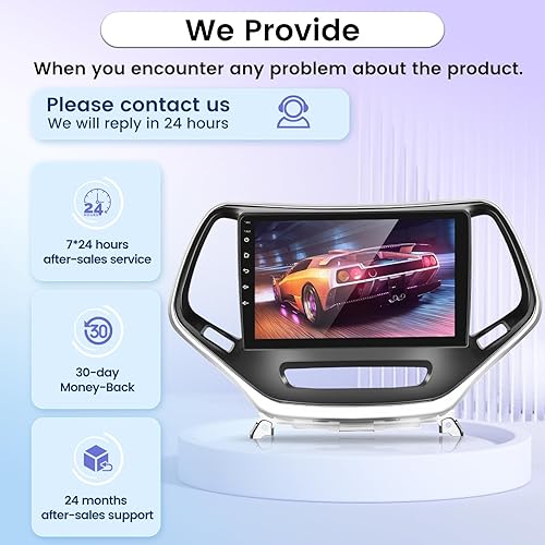 Miniatura 7 de 8 Core 4+64G Radio de coche para Jeep Cherokee 2013-2018 con Carplay inalámbrico y Android Auto - 10.1 pulgadas IPS 1280 * 720 pantalla táctil