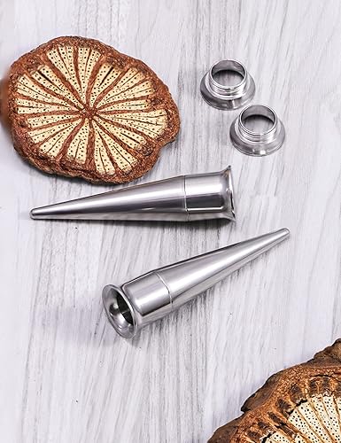 Miniatura 5 de Vsnnsns 14G 12G 10G 8G 6G 4G 2G 0G 00G 316L - Kit de estiramiento de acero inoxidable quirúrgico 316L, pasador de inserción para oreja, nariz,