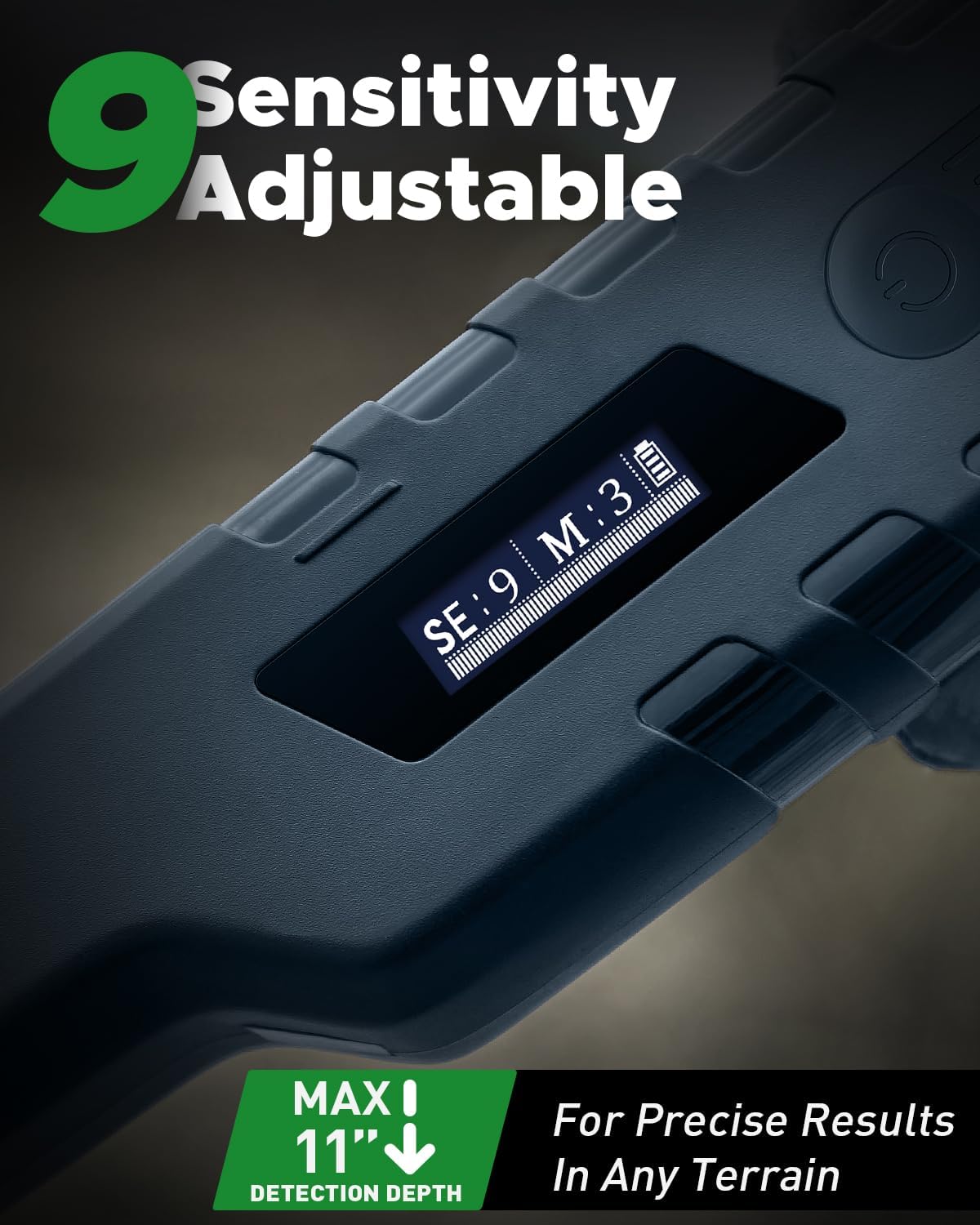 1073 Metal Detector for Adults with HS-1 Metal Detector Pinpointer