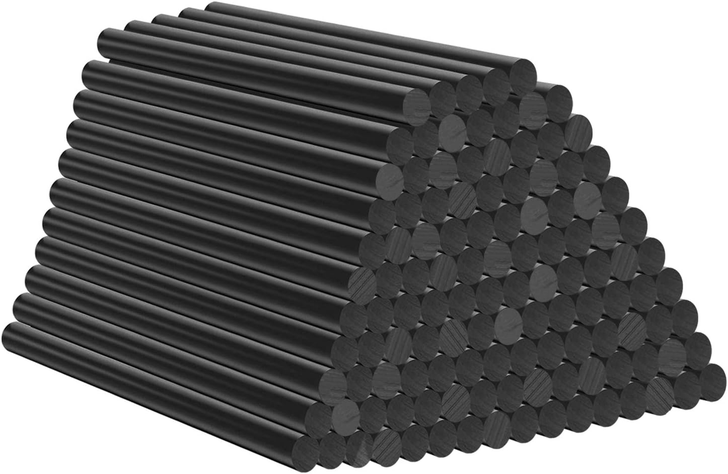 Mini Glue Gun Sticks 4" Long 0.27" Dia, Hot Glue Gun Refill Sticks, All-Purpose Dual Temp Glue Sticks(120 Pack Black)