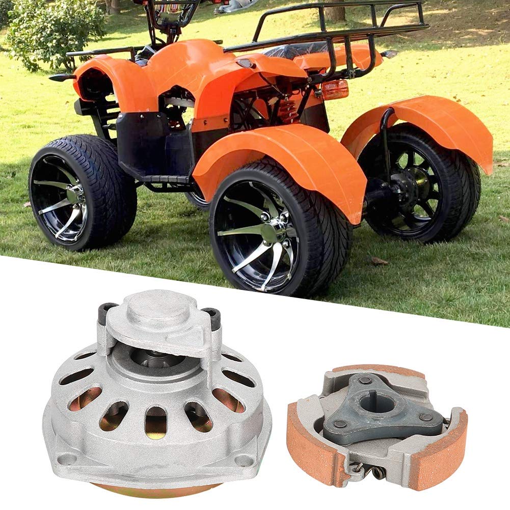 Aramox Piastra Frizione 3 Pattini, alloggiamento Campana Tamburo Frizione 6T T8F + Piastra Adatta per Mini Pocket Quad Dirt Bike ATV