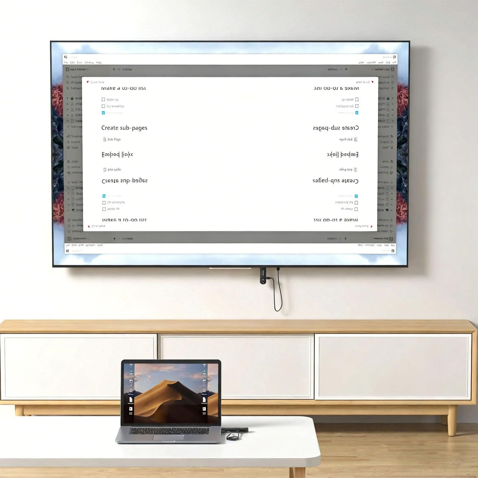 Annadue Bezprzewodowy Zestaw Przedłużacza HDMI 50M, Wejście 4K i Wyjście 1080P, z Adapterami Micro HDMI/Mini, Strumieniowe Przesyłanie Audio-wideo do Laptopa, Kamery do Telewizora i
