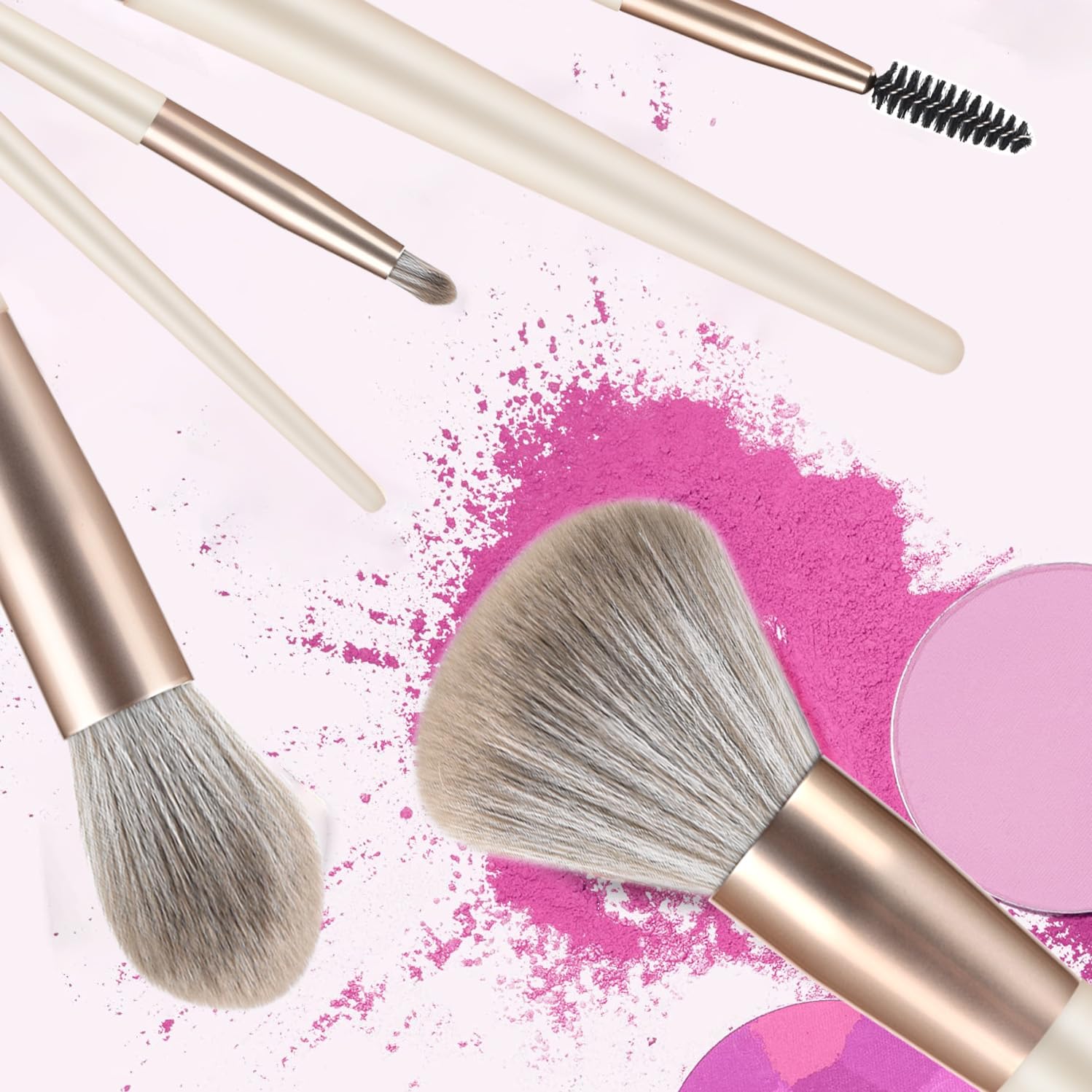 Make Up Brushes 15pcs Premium Synthetic Foundation Brush Makeup Brush Set For All Your Varied Make Up Set Eyeshadow Brushes with Gift Box - Image 4