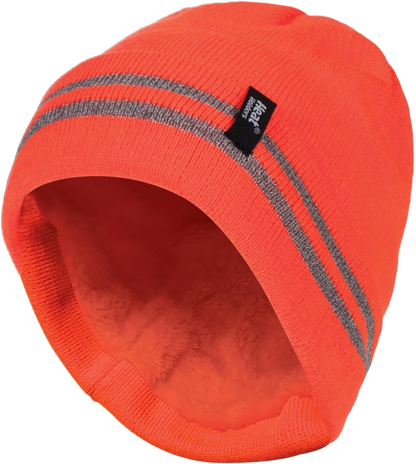 HEAT HOLDERS - Mens Hi Vis Thermal Insulated Reversible Knit Cap 3.4 tog One Size