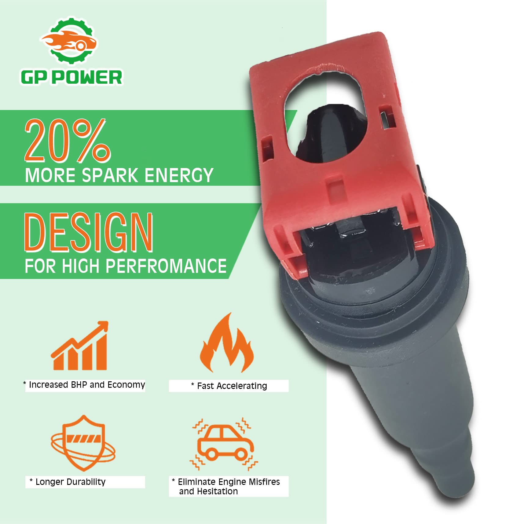 Amazon.com: GP POWER IGNITION COIL UF592 12137594937 SET OF 1  