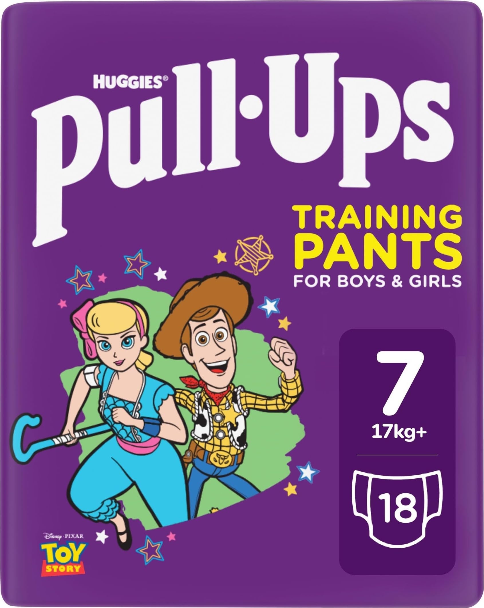 Huggies Pull Up Pants Size 7 Daytime 18S Multicolor