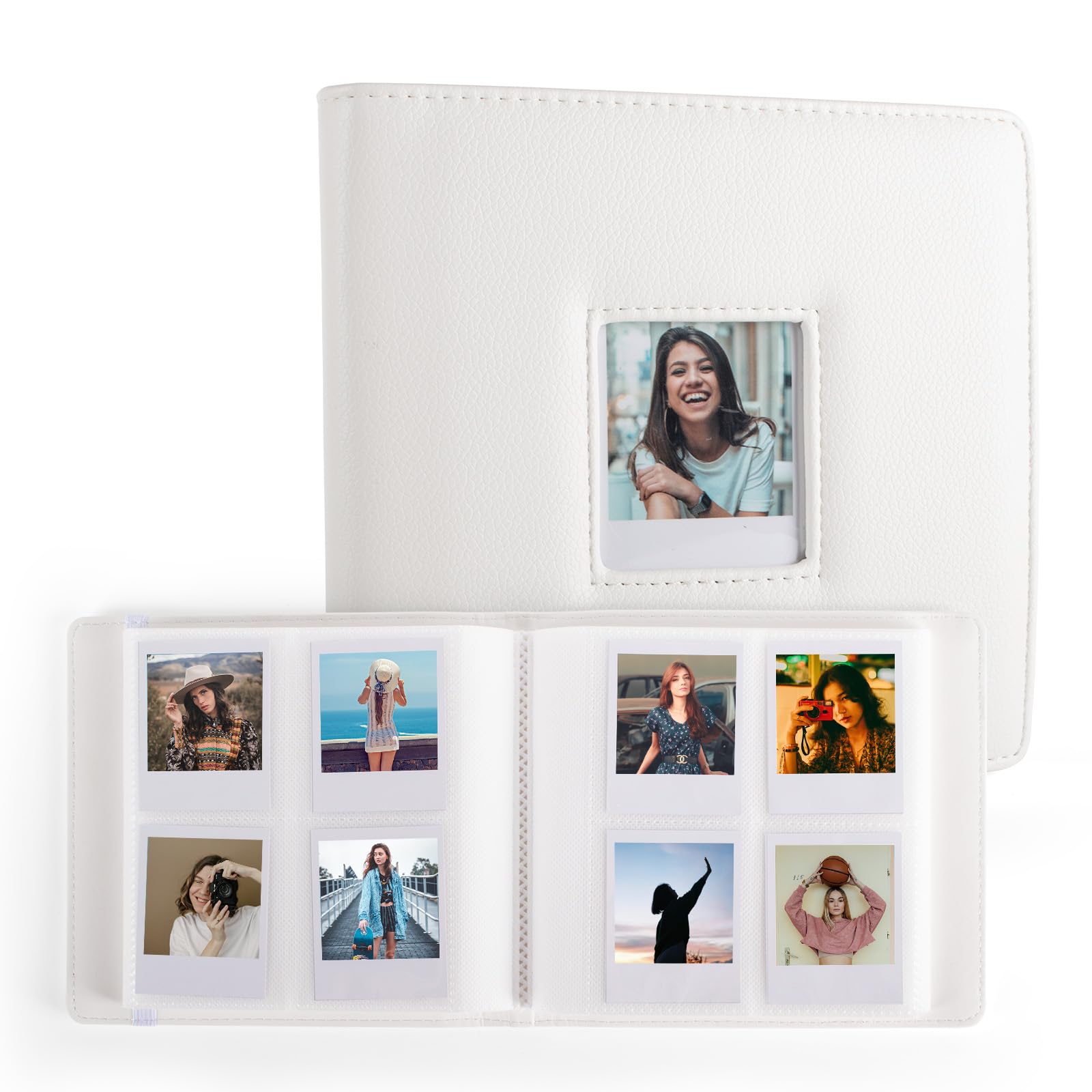 MUZIRI KINOKOO Álbum de fotos de 288 bolsillos para cámara instantánea Polaroid GO, álbum de gran capacidad de piel sintética para cámara Polaroid GO, álbum de fotos de recuerdo de 2.62 x 2.12