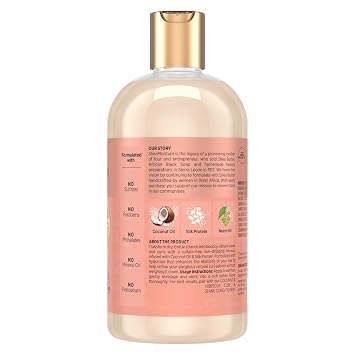 SheaMoisture Curl and Shine Coconut Shampoo Coconut & Hibiscus for Curly Hair Paraben Free Shampoo 13 oz