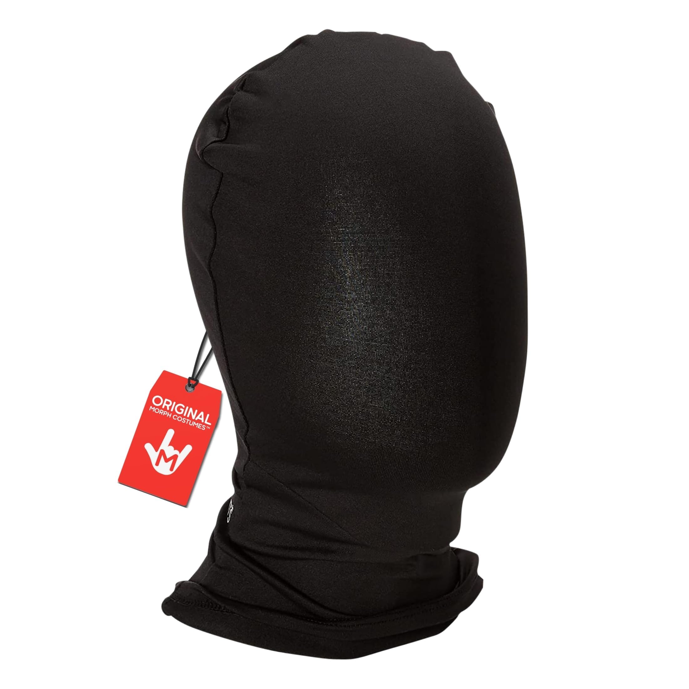Morphsuits Black Morph Mask, Black Full Face Mask, Faceless Mask