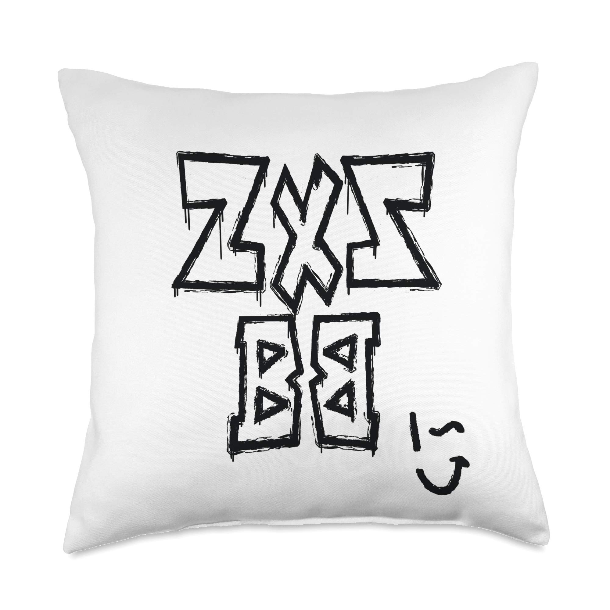 Wink Throw Pillow, 18x18, Multicolor