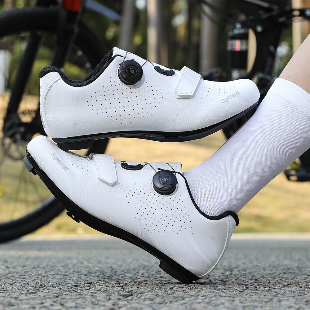 Scarpe Ciclismo Strada Uomo Donna Scarpe da Bici da Strada Extreme compatibili con Pedale SPD-SL e Installazione Compatibile SPD/Look KEO Cleats