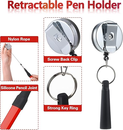 Miniatura 18 de 14 lápices de carpintero, 7 pulgadas, octogonal plano, negro, para carpintería, resistente, con sacapuntas y soporte retráctil para carpintería