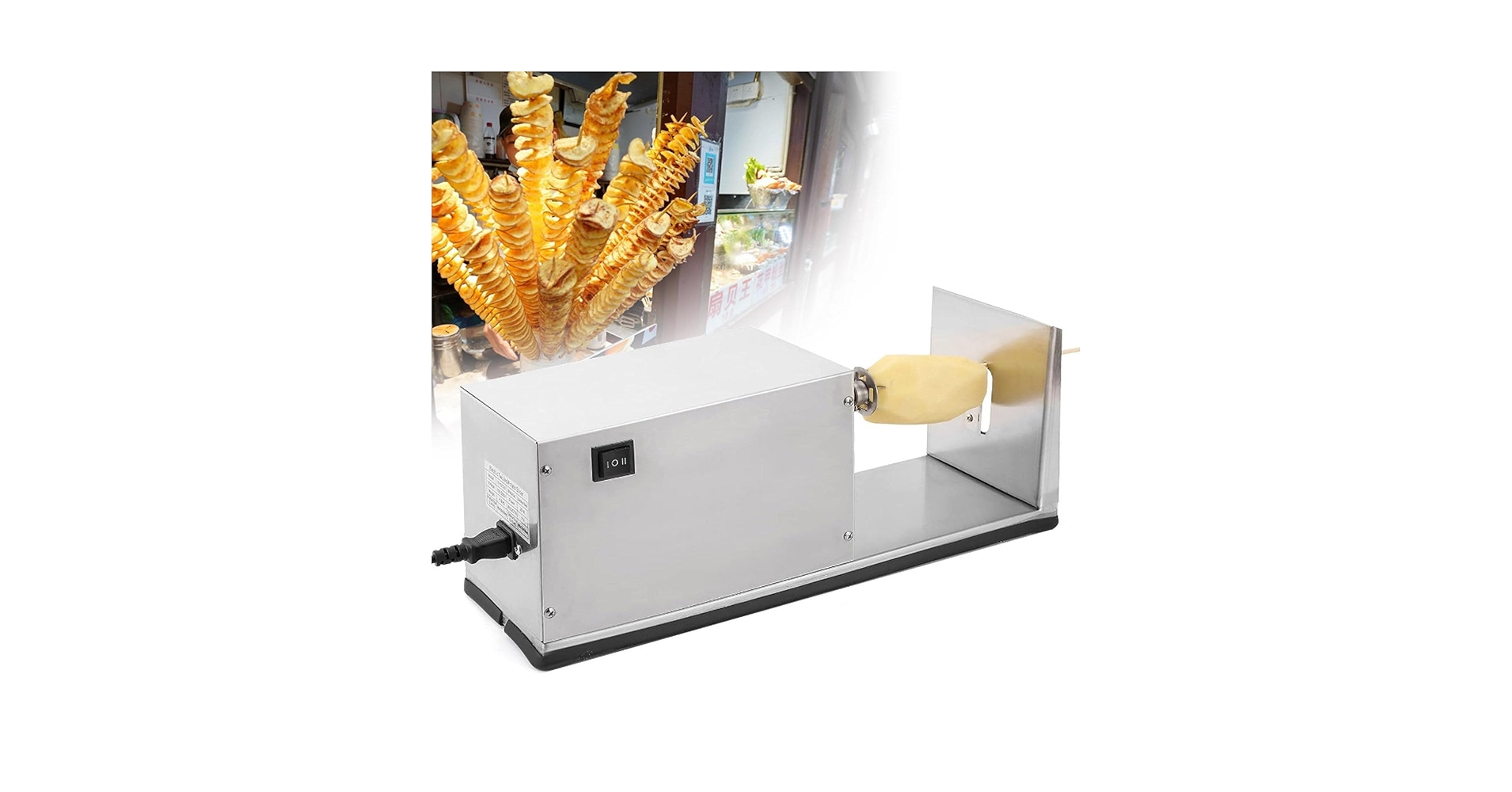 Amazon.com: ZXSYYDS Automatic Potato Spiral Cutter, Electric