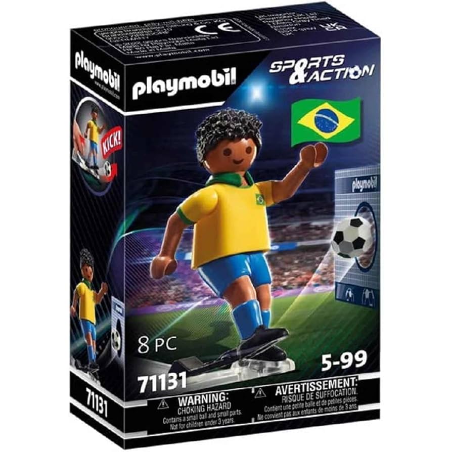 Playmobil サッカー選手 フィギュア 4799 Amazon.com: Playmobil Brazilian Football Player (71131