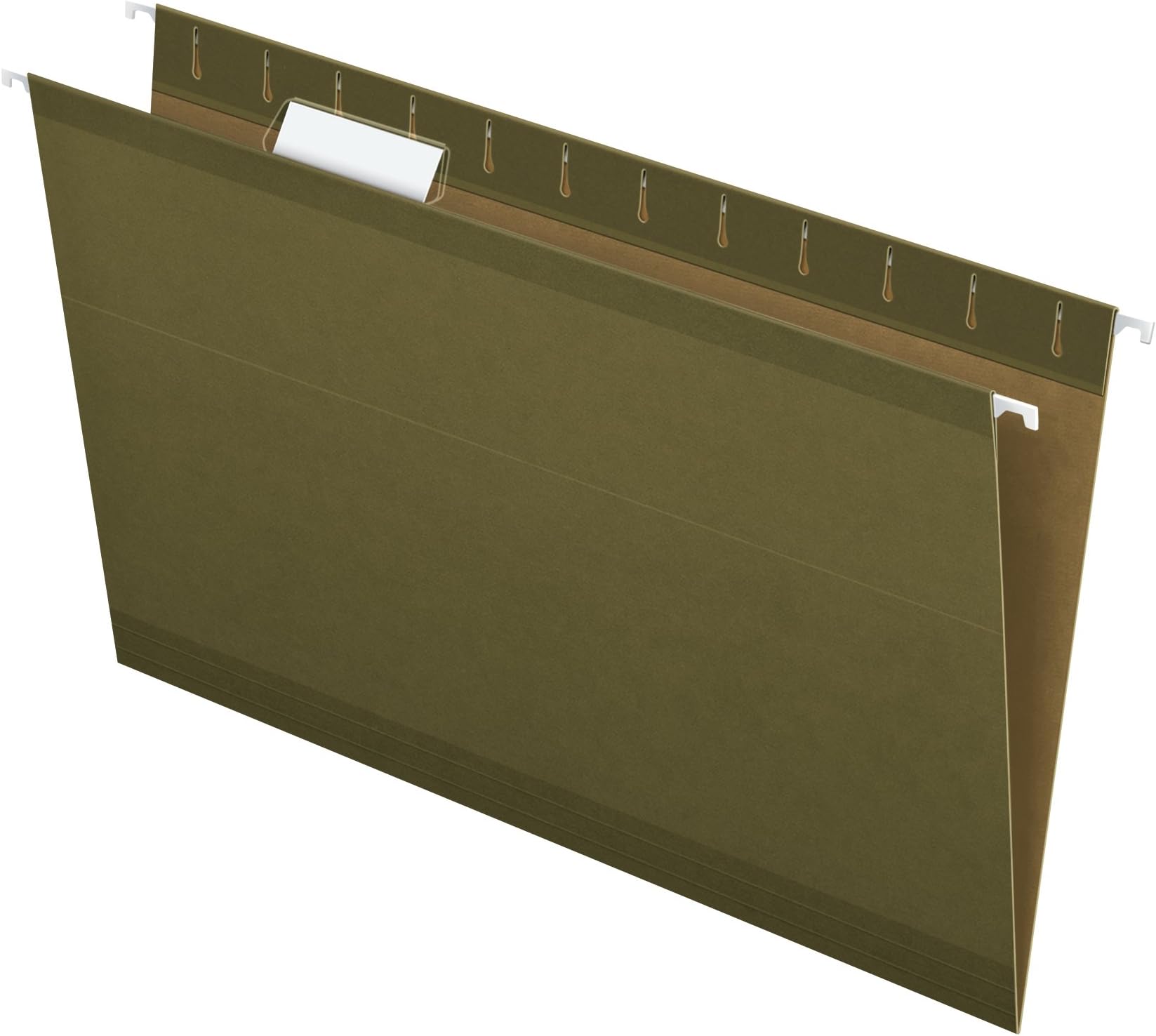 Staples 490853 Hanging File Folders 5 Tab Legal Size Standard Green 50/Bx Office