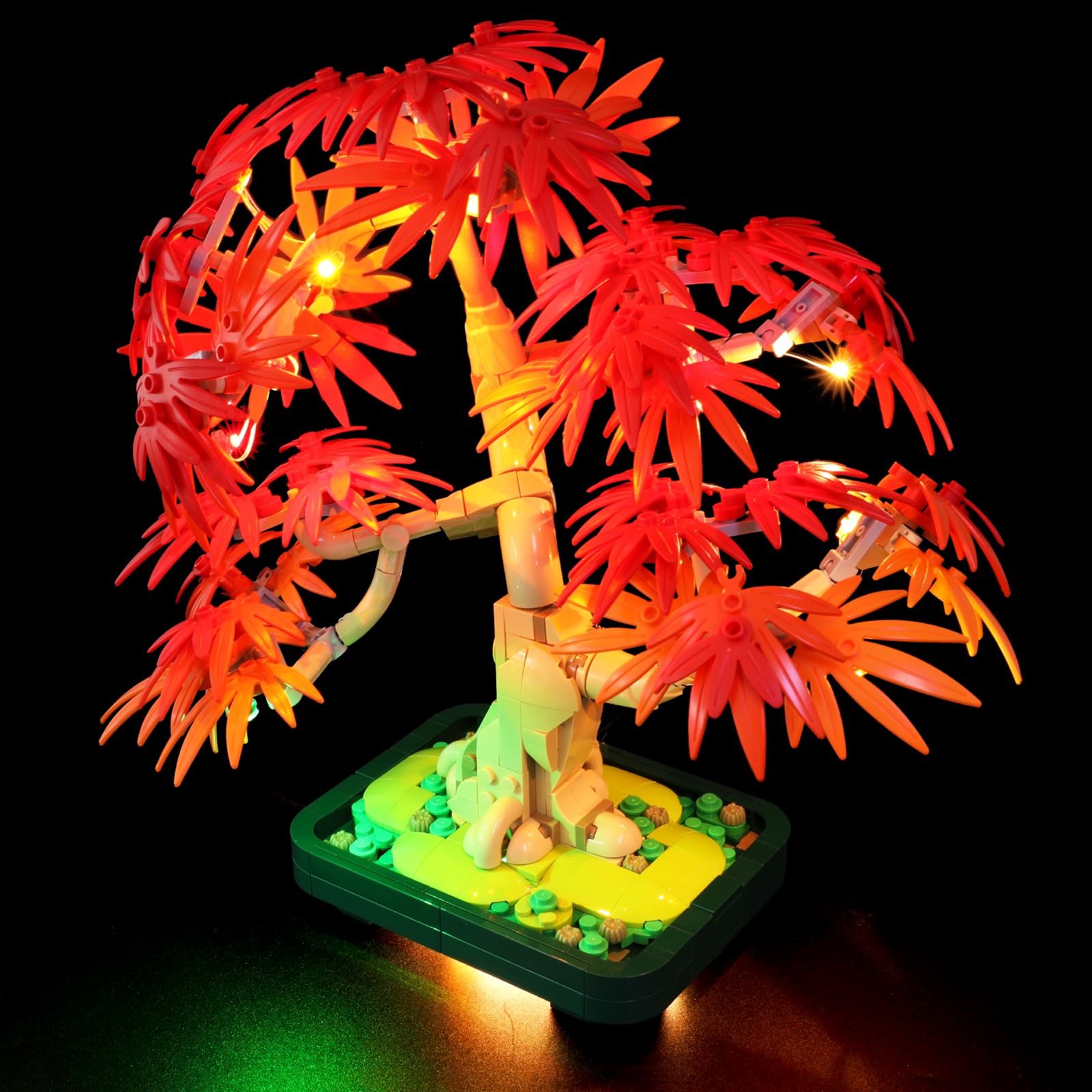 LED Light Kit Compatible with Lego 10348 Japanese Red Maple Bonsai Tree - Premium Lighting Set for Botanical Collection Model, USB/Battery Powered (Lights Only, No Lego Model)