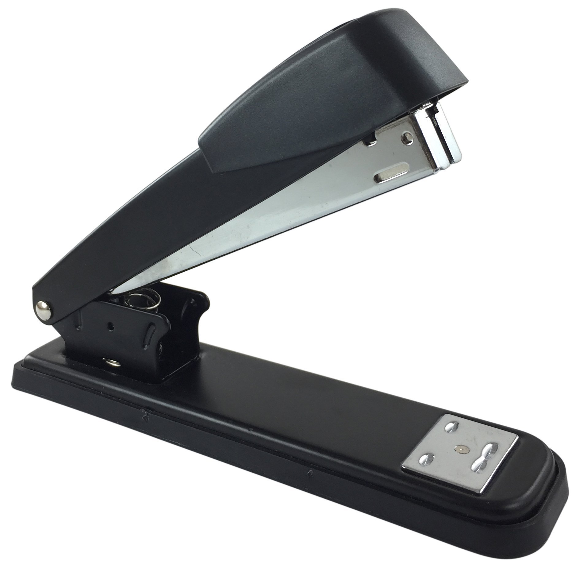 Clipco Grapadora con 6000 grapas, tamaño completo de escritorio, color negro (paquete de 3)