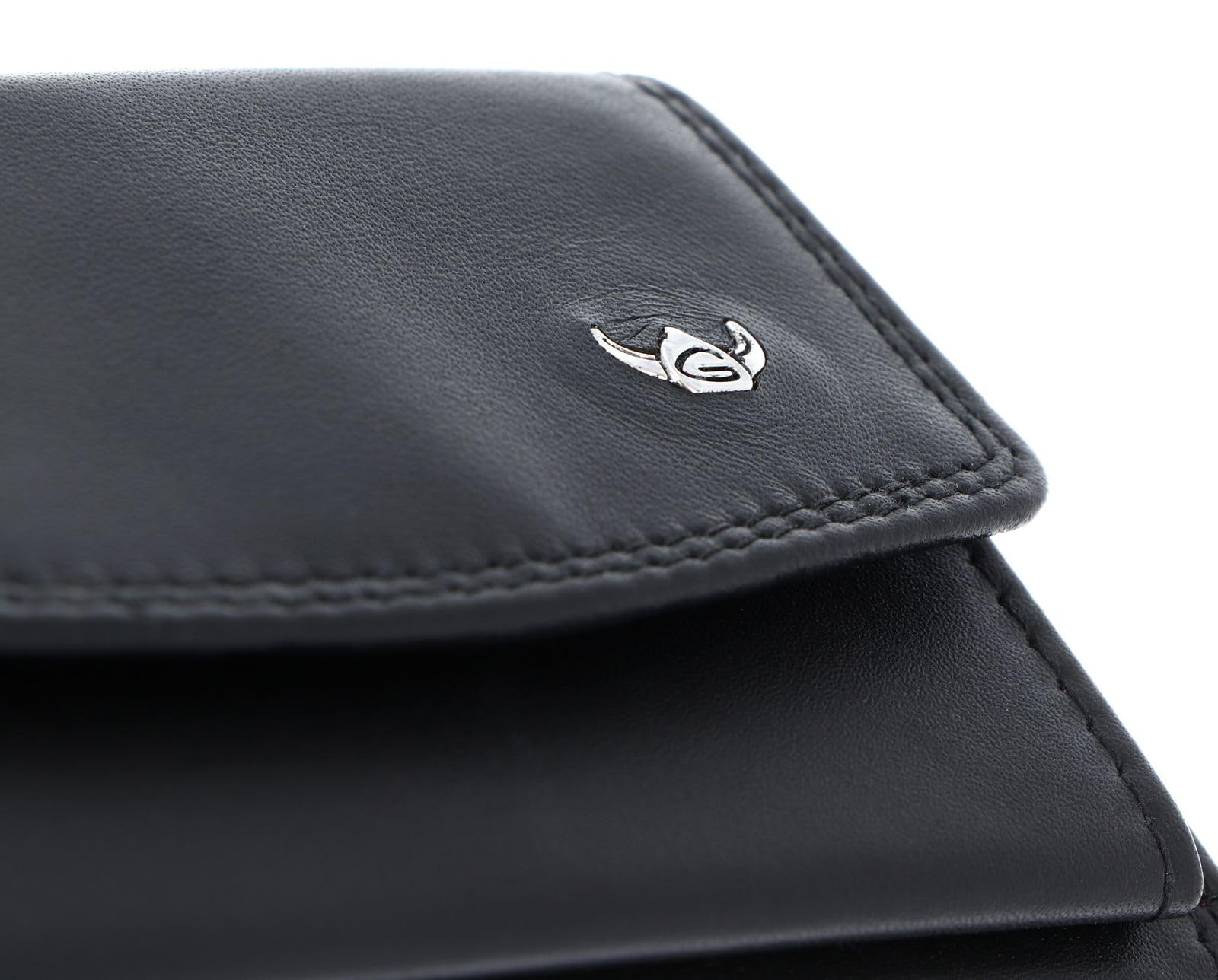 Golden Head Cuero Monedero Polo RFID Protect Minischeintasche 1314 Schwarz Negro