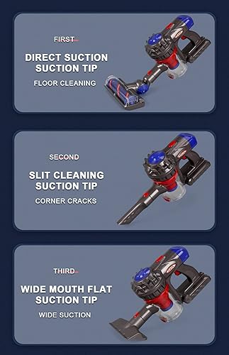 Miniatura 4 de MEIJIABA Aspiradora de juguetes para niños pequeños de 3 años juego de aspiradora para niños que realmente funciona funcionando aspiradora de juego