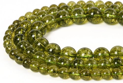 Miniatura 5 de 35 cuentas de piedra natural de 2564 pulgadas (10 mm) con cuentas de peridoto que son piedras para sanación de la energía. Piedras preciosas para