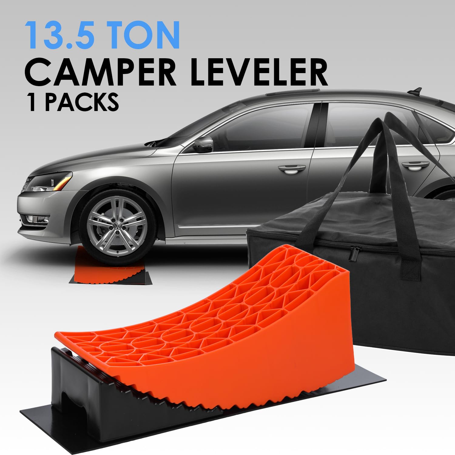 KATSU Tools Rampes de nivellement pour caravanes et Camping-Cars, Blocs de 6 Pouces, Levage Extra-Haut, capacité de 13,5 tonnes pour Camping-Car, fourgonnette, remorque
